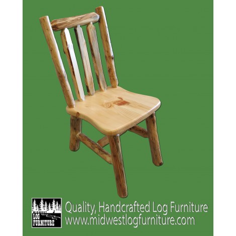 Northern Rustic Pine Log Chair